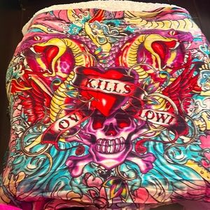 Xxl Genuine Ed Hardy Scarf/Pashmina
